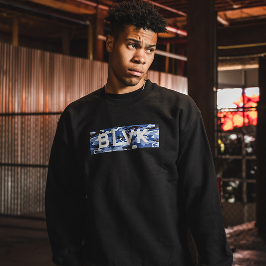 BLVK Camo Crewneck